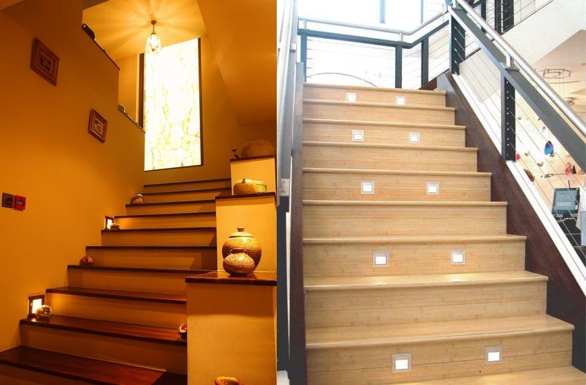 Thiết kế ánh sáng cho khu cầu thang